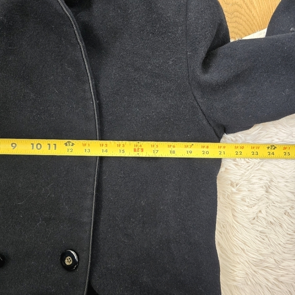 Vintage Neiman Marcus Black 100% Cashmere Long Coat size Medium Large - Picture 5 of 16